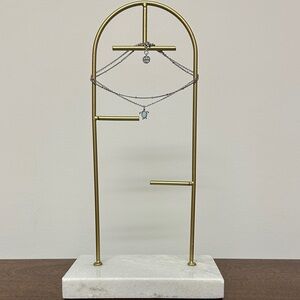 Pura Vida Silver Anklet with Blue jewel sea turtle charm